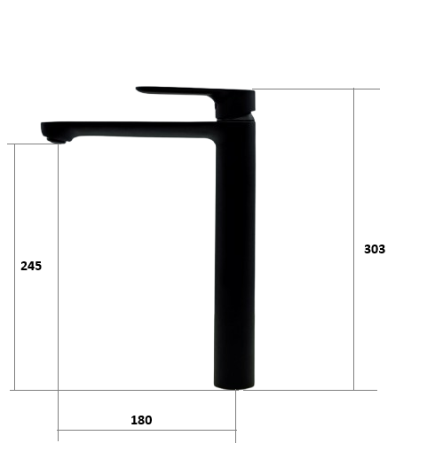 Змішувач для раковини Fabiano Modena 10202 Graphite 8231.401.1573 | Зображення 4