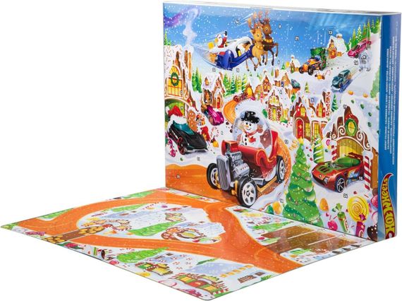 Уцінка Адвент-календар Хот Вілс 2025 Оригінал Hot Wheels Advent Calendar Новорічний подарунковий набір машинок | Зображення 4