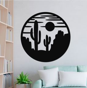 Панно декоративне картина на стіну Кактуси LED 16 кольорів телефон 414х415 acr-p000069