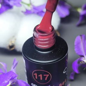 Гель-лак для ногтей Bee Nails 117 (вишневый) 8мл