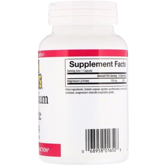 Мікроелемент Магній Natural Factors Magnesium Citrate 150 mg 90 Caps NFS-01652 | Зображення 1