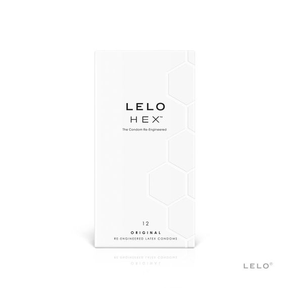 Презервативи LELO HEX Condoms Original 12 Pack, тонкі та суперміцні Sex Aura