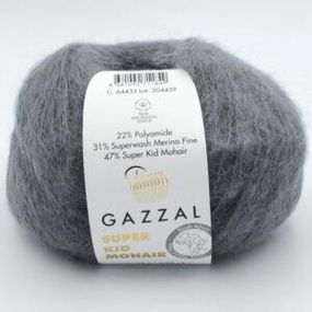 Super Kid Mohair № 64433 Gazzal Турецька пряжа для в'язання нитки кід мохер 64433