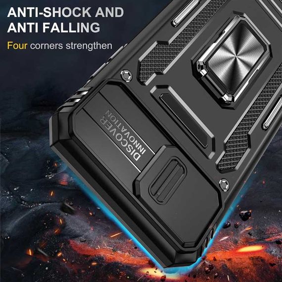 Ударостійкий чохол Camshield Army Ring для Apple iPhone 7 plus / 8 plus (5.5") Чорний / Black | Зображення 6