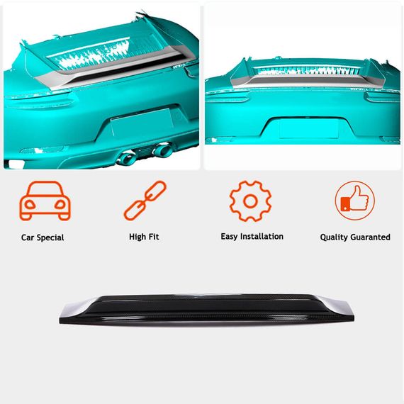 Спойлер V3 (Карбон) для Porsche 911 2012-2018 гг | Зображення 1