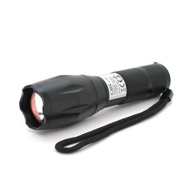 Ліхтар ручний CATA CT-8025, 1LED Cree XM-L T6, 10W, 5 режимів, ZOOM, 18650/3400 вбудований, Black, IP44, microUSB, 132х33х27мм, BOX