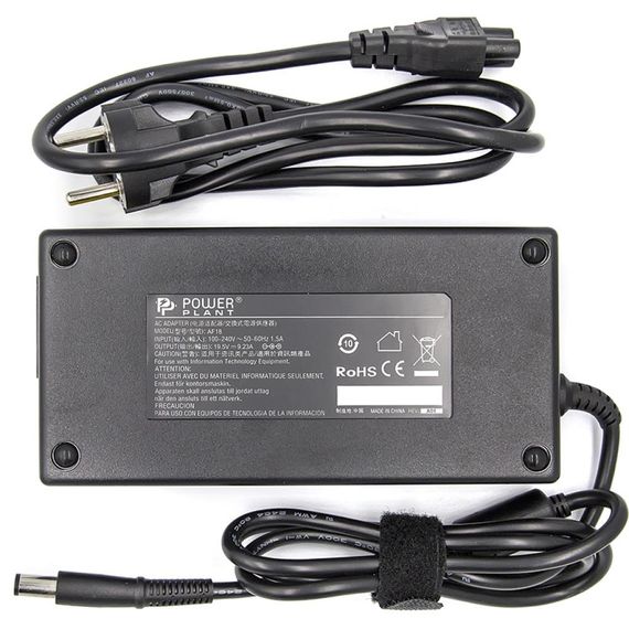 Блок живлення до ноутбуку PowerPlant DELL 220V, 19.5V 180W 9.23A (7.4*5.0) (DL180G7450) | Зображення 1
