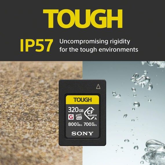 Карта пам'яті Sony CFexpress Type A 320GB R800/W700 Tough (CEAG320T.SYM) | Зображення 2