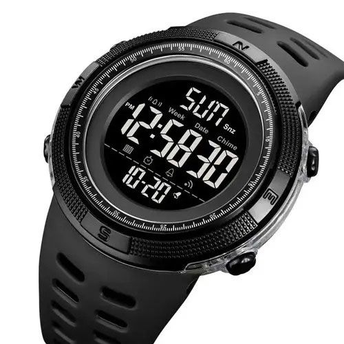 Годинник наручний чоловічий SKMEI 2070BK BLACK. Колір: чорний | Зображення 2