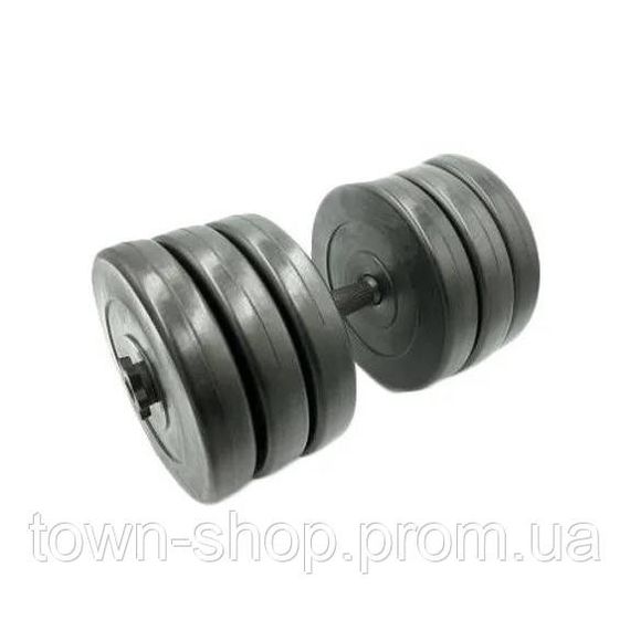 Гантель наборная композитная в пластиковой оболочке Rock pro 30,5 кг NE-PL-G-030