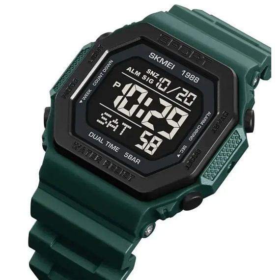 Армійські годинники протиударні SKMEI 1988DKGN, Хороші чоловічі годинники фірма Протиударні CD-50