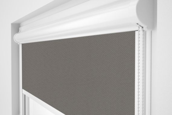 Рулонная штора Rolets Роял 2-817-775 77.5x170 см закрытого типа Графитовая | Зображення 1