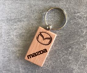 Деревянный брелок с логотипом Mazda (15010102007)