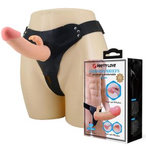 Страпон PRETTY LOVE - Mavis Flesh, Universal Strap-On Harness, Dildo 7.4'' TPR sexstyle