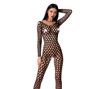 Бодістокінг з крупною сіткою Passion BS077 black, One size