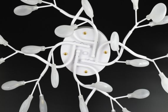 Люстра стельова на 28 лампочок 26241 Білий 23х75х75 см. | Зображення 6