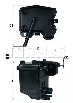 Фільтр паливний MAHLE/KNECHT Ford, PSA, MAHLE/KNECHT (KL431D) | Зображення 2