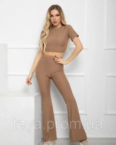 Костюм колір бежевий розміри S, L, XL, M FI_003413