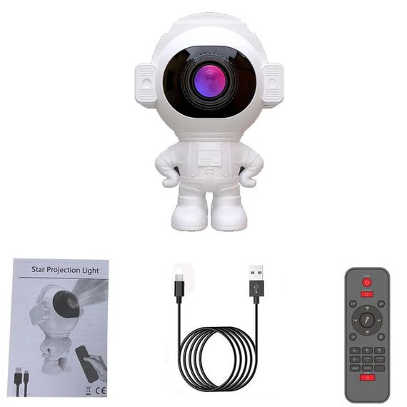 Проектор-нічник космонавт зоряне небо в дитячу, Проектор нічник галактика космос, Астронавт нічник MU-89 | Зображення 3