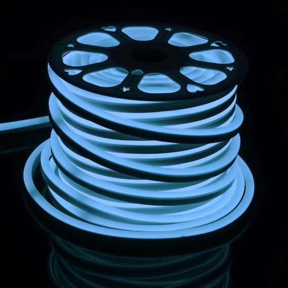 Светодиодная лента влагозащищенная 220V 13.2W 5730 Blue NEON IP65 1m (BY-035/120) | Зображення 5