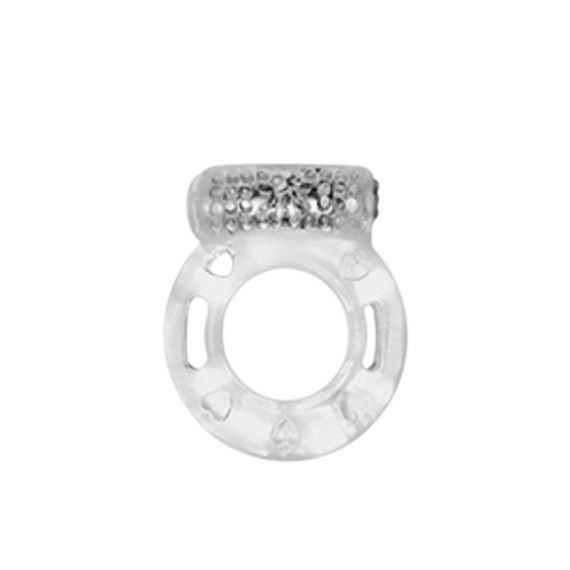 Кільце ерекційне Medica-Group Vibration Ring з вібрацією, прозорий Sex Aura