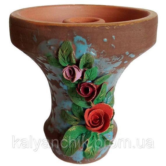 Чаша для кальяну 2x2 Еталон Botany Квітковий шторм