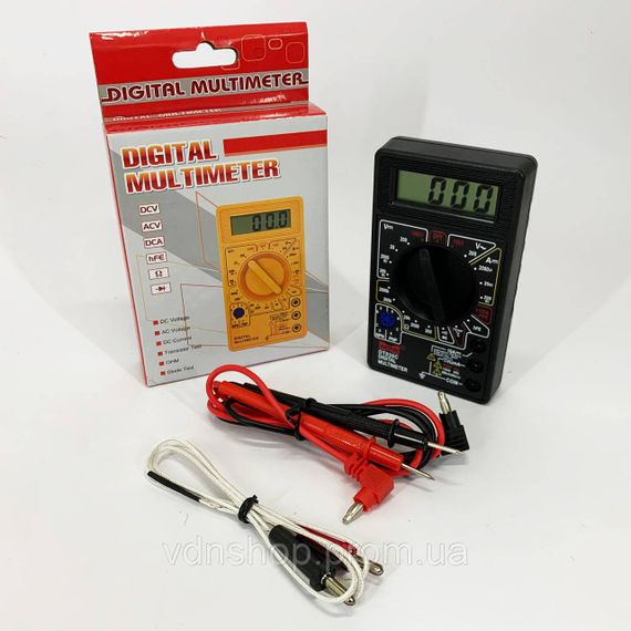 Тестер для електрика HAOYUE DT830C, Тестер напруги цифровий з функцією діодного тесту IY-56 | Зображення 9