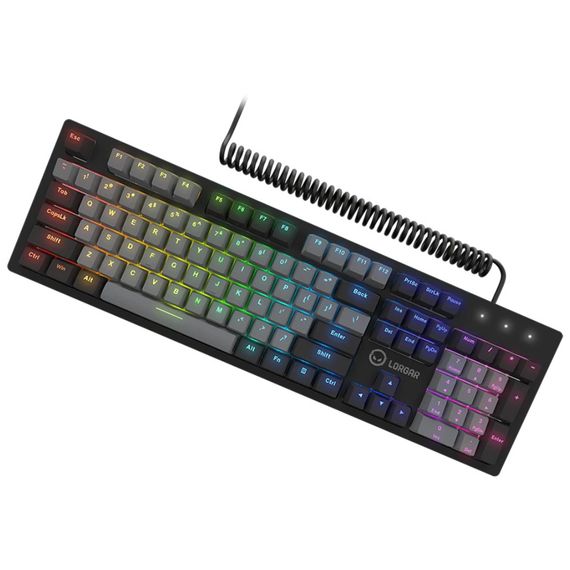 Клавіатура Lorgar Azar 514 RGB USB UA Black (LRG-GK514B-UA) | Зображення 2