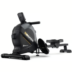 Гребний тренажер Hop-Sport HS-080R Aspen магнітний чорно-золотистий