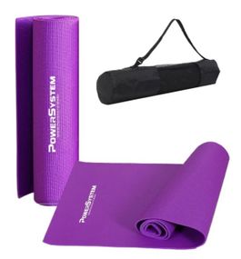 Килимок для йоги та фітнесу Power System PS-4014 PVC Fitness-Yoga Mat Purple (173x61x0.6) (PS-4014_Purple)