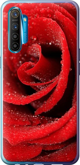 Чехол на Realme XT Красная роза "529u-1868-17620"