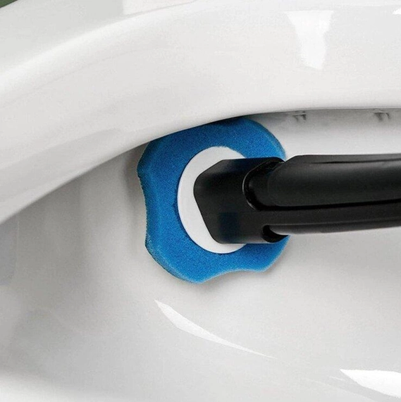Универсальная щетка для уборки ванной со сменными насадками MTS clip type removable toilet brush | Зображення 2
