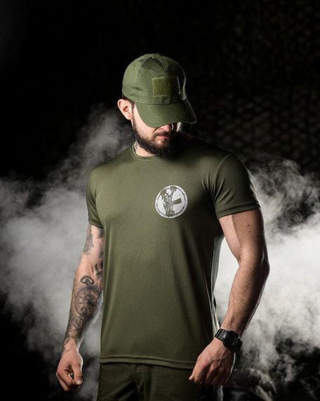 Тактична футболка потовідвідна Odin dzen олива ВТ6662 | Зображення 3