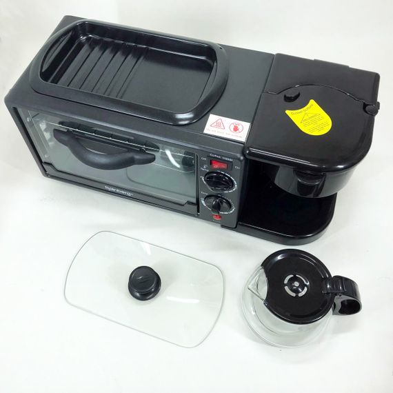 Духовка электрическая настольная для дачи Rainberg RB-2286B 3800 Вт, Электропечь ZL-305 гриль настольная | Зображення 1