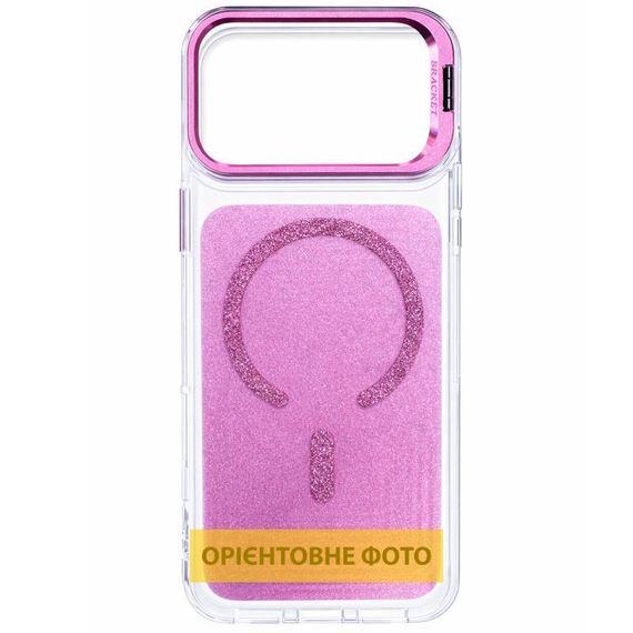 Чохол TPU+PC Jewel Sparkle with MagSafe для Apple iPhone 17 Air (6.5") Pink Ruby