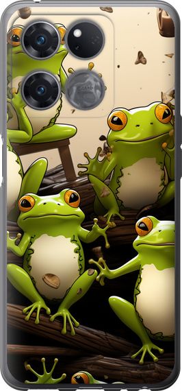 Чехол на OnePlus Ace Racing Жабки "5656u-2955-17620"