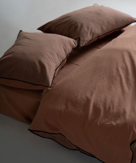 Постільна білизна Limasso Stonewashed Essualte 200 х 220 см Commenser - Woodsmoke | Зображення 4