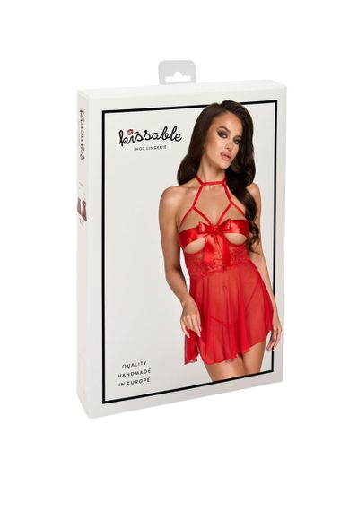 Бебі-дол Kissable Sexy Kiss Babydoll Червоний S/M | Зображення 7