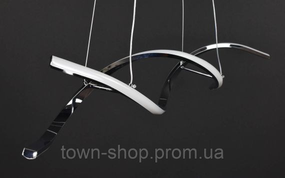 Люстра потолочная LED H18L-1000-ch Хром 25-100х14х103 см. | Зображення 8