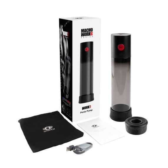 Автоматична вакуумна помпа Otouch MACHO WORK 1, 2 кільця 26 мм та 36 мм, LED-індикатор, до 20 см sexstyle | Зображення 6