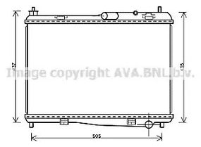 Радіатор охолодження двигуна FORD B-MAX, AVA COOLING (FD2440)