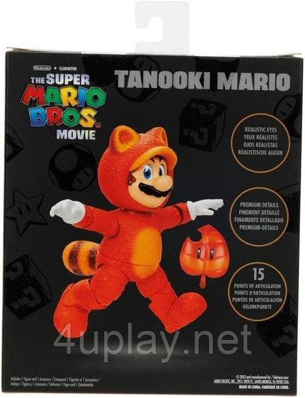 Коллекционная фигурка Тануки Марио 13см Братья Супер Марио в кино Оригинал The Super Mario Bros Movie Tanooki | Зображення 7