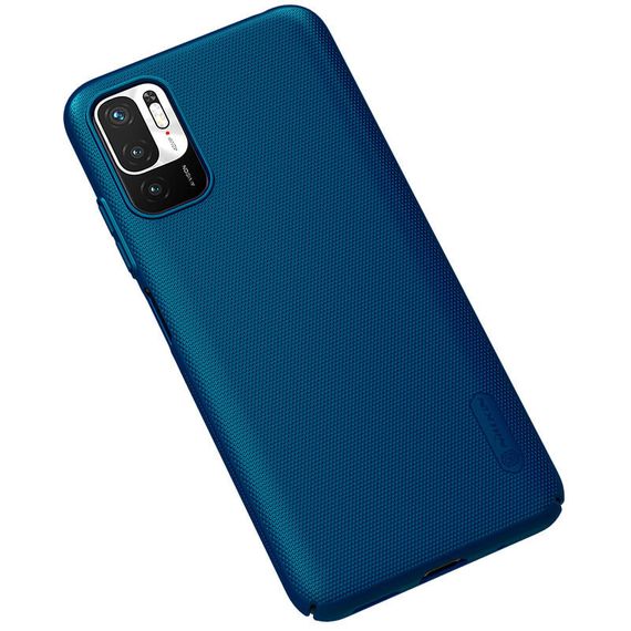 Чохол Nillkin Matte для Xiaomi Redmi Note 10 5G / Poco M3 Pro Бірюзовий/Peacock blue | Зображення 4