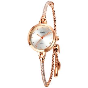 Женские часы Skmei 1805SI Silver, тонкий браслет