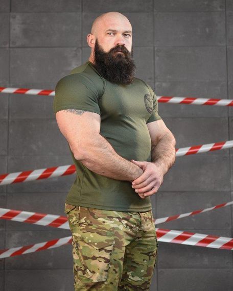 Тактична футболка потовідвідна Odin oliva розвідка ВТ6552 | Зображення 2