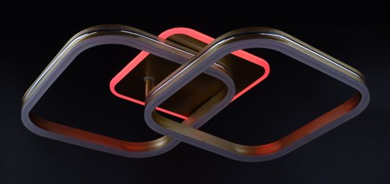 Люстра світлодіодна стельова LED світильник для квартири на стелю лед 26326 Золото 12х42х68 см. | Зображення 8