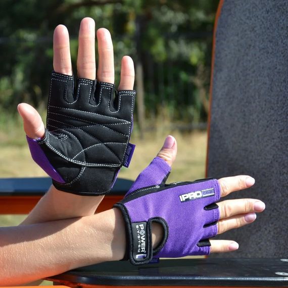 Перчатки для фитнеса Pro Grip Power System PS-2250_M_Purple размер М, purple | Зображення 4