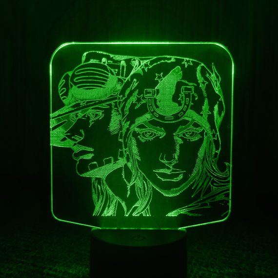 Акриловый светильник-ночник ДжоДжо зеленый tty-n001536