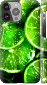 Чохол на iPhone 13 Pro Max Зелені часточки лимона "852m-2371-2448"
