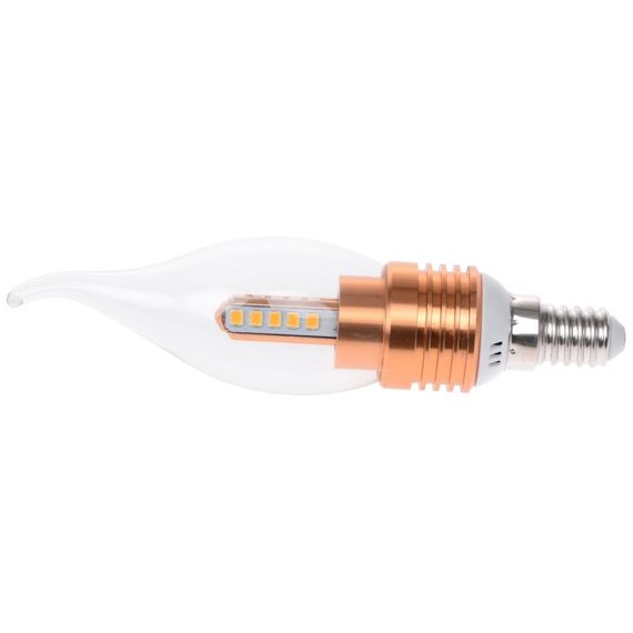 Лампа светодиодная E14 LED 5W 20 pcs WW CL37-A SMD2835 (copper) 220V | Зображення 4